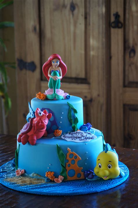 Mermaid Birthday Cake Near Me - Little Mermaid Cake - CakeCentral.com - Mermaid themed children ...