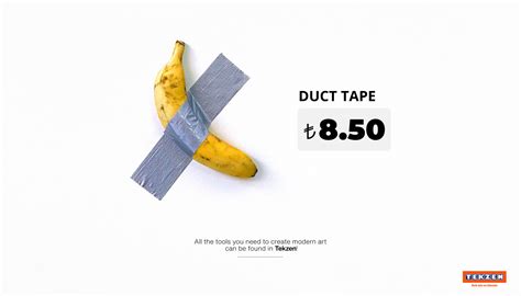 Tekzen: The Banana that turned into an Art with a Duck-Tape • Ads of ...