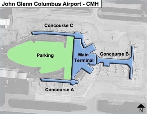 John Glenn Columbus Airport Map | CMH Terminal Guide