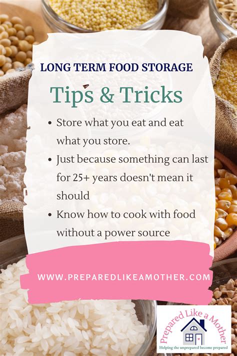 Long Term Food Storage — Prepared Like a Mother