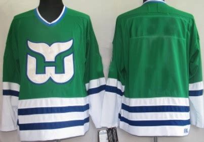 Hartford Whalers Mens Customized Green Throwback Jersey on sale,for ...