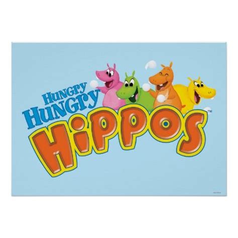 Hungry Hungry Hippos Poster | Zazzle.com | Hungry hippos, Hippo, Postcard