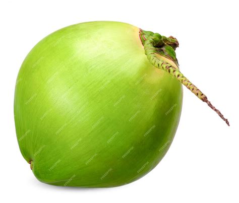 Premium Photo | Green coconut isolated on white clipping path