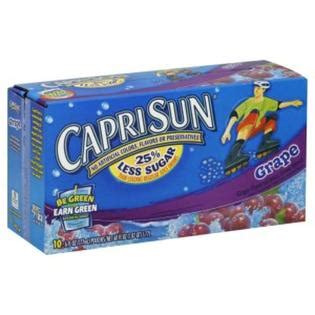 Capri Sun All Natural Juice Drink Blend, Grape, 10 6.75 fl oz (200