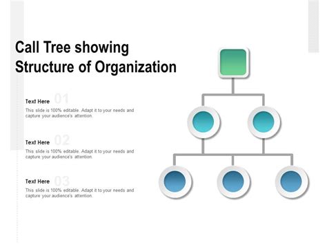 Call Tree Showing Structure Of Organization | Templates PowerPoint ...