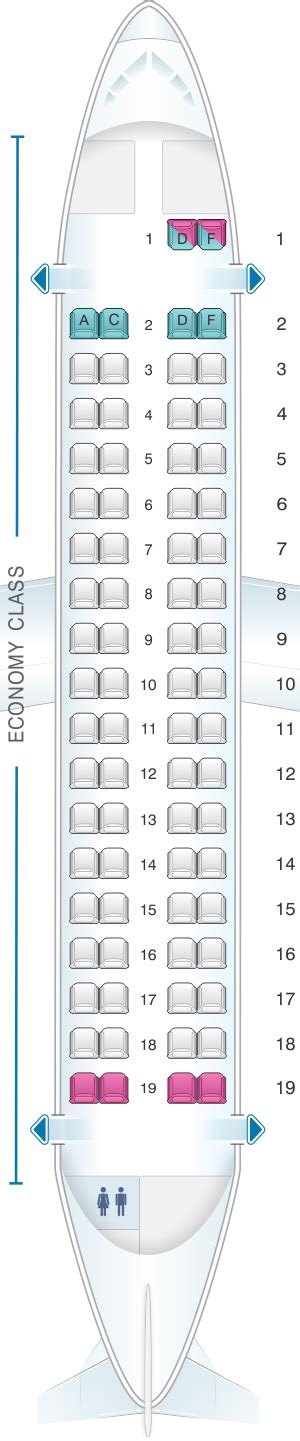 Seat Map IndiGo ATR 72 | SeatMaestro