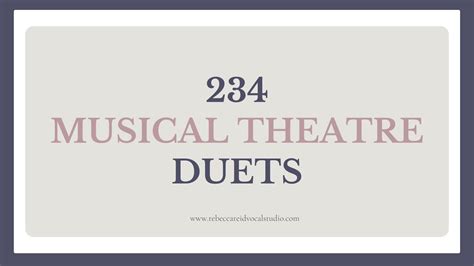 #090: 234 Musical Theatre Duets