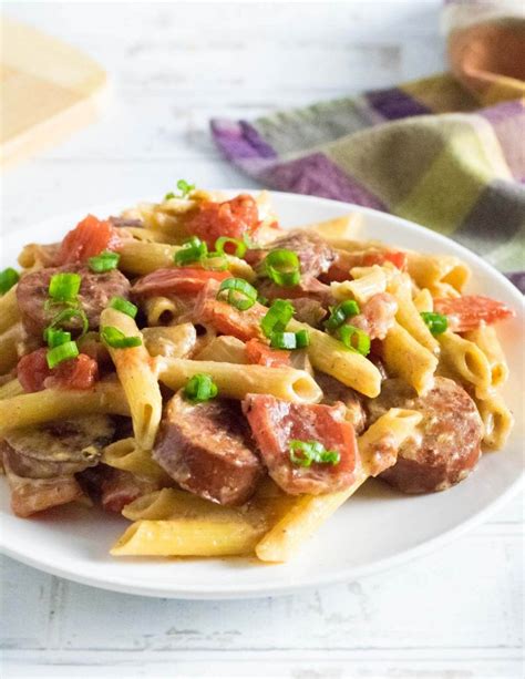 Andouille Sausage Pasta - Fox Valley Foodie