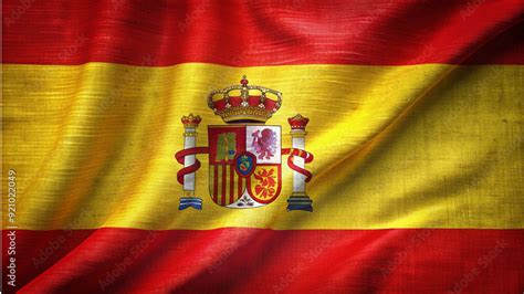 Flag of Spain national state country decoration patriotism symbols official ceremony parade ...