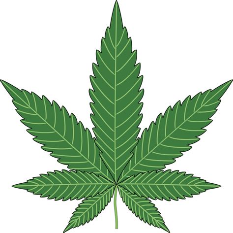 Marijuana Leaf Stencil - ClipArt Best