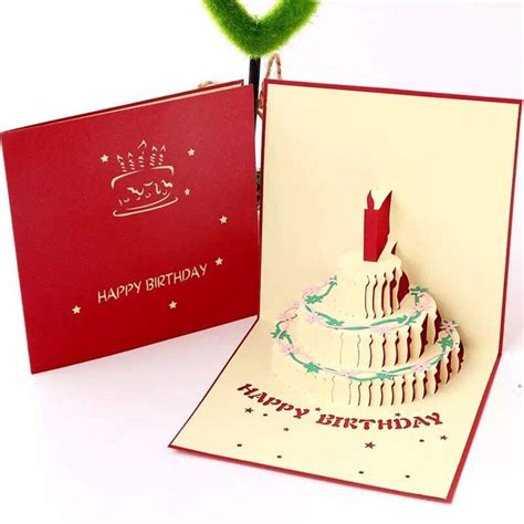 Buy Coolbaby Birthday Pop Up Greeting Cards Laser Cut Happy Birthday ...