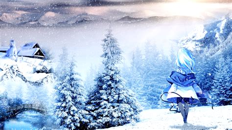 🔥 [70+] Winter Anime Wallpapers | WallpaperSafari