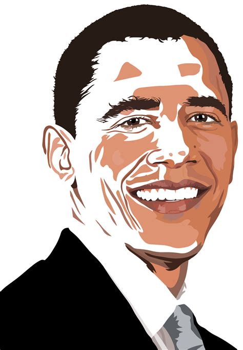 Download #00FF00 Realistic Barack Obama Portrait SVG | FreePNGImg