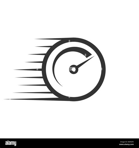 Fast vector icon with speed meter . Template for your design Stock ...