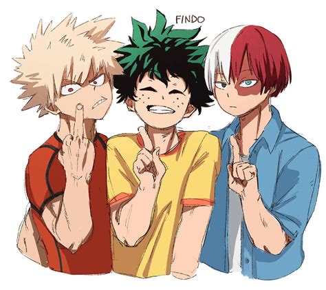 Deku X Todoroki X Bakugo Dirty