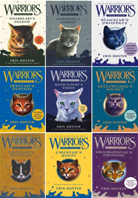 Warriors SUPER EDITIONS 1-9 HC by Erin Hunter: New | Lakeside Books