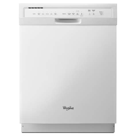 Whirlpool WDF550SAAW 24" Built-in White Dishwasher with Stainless Steel Tub