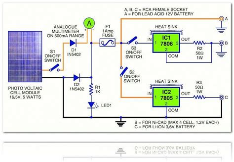 Solar Battery Charger Circuit Diagram