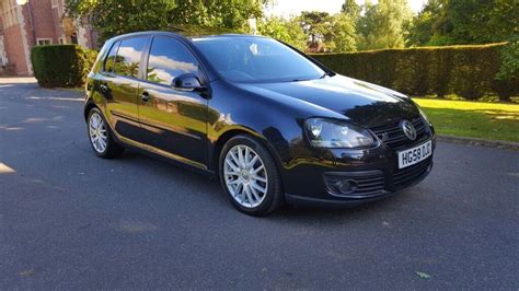 VW Golf Mk5 Gt Tdi Sport 170 Black 5 Door Full Black Leather Sunroof 2008 | in Leicester ...