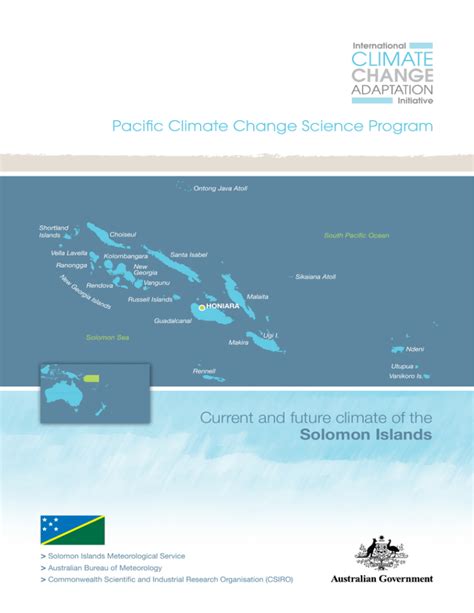 Current and future climate of the Solomon Islands