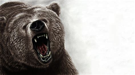 animals, Artwork, Bears, Roar Wallpapers HD / Desktop and Mobile Backgrounds