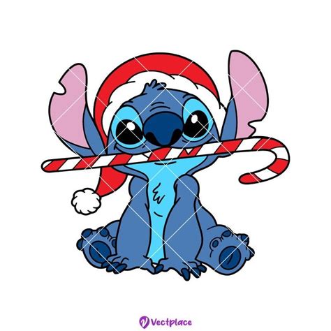 Stitch Svg, Santa Stitch Svg, Christmas Svg, Cut File, Cricut, Png ...