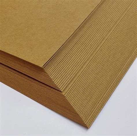 210*297mm A4 Blank Matte Brown Kraft Cardstock Paper Cardboard 230gsm For Papers Craft ...