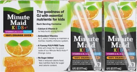 Minute Maid Kids +® 100% Orange Juice Boxes, 8 ct / 6 fl oz - Pick ‘n Save