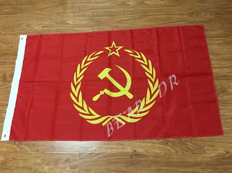 Soviet Union Flag Communism Cold War USSR 90 x 150 cm CCCP Red ...