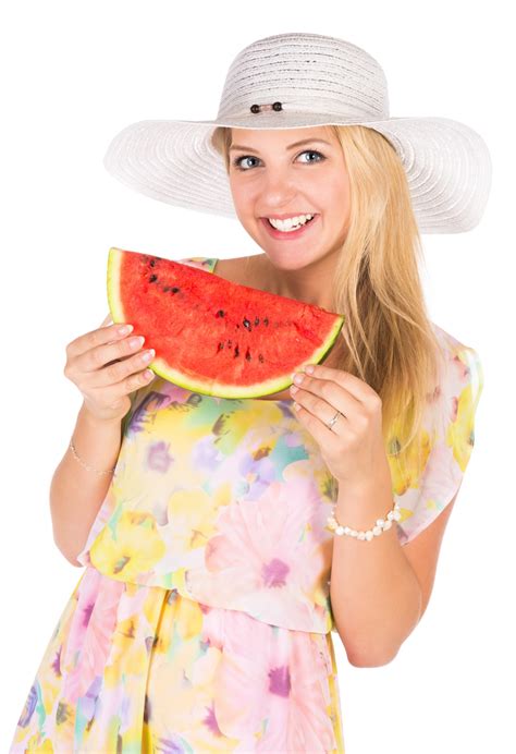 Woman Holding Watermelon Free Stock Photo - Public Domain Pictures