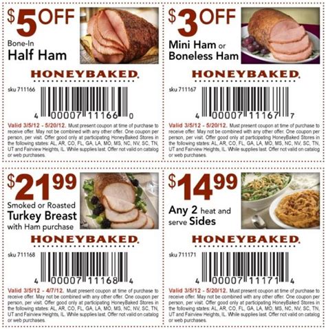 Honey Baked Ham Coupon | direct coupon deals | Pinterest | Honey baked ham coupons