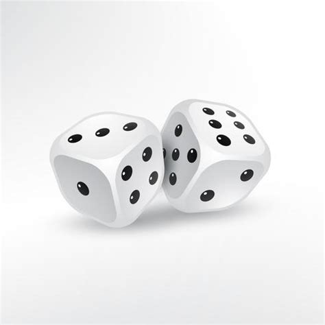 two dice on white background vector - Download Free Vector Art, Stock Graphics & Images