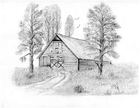 The Old Country Barn by Syl Lobato | Barn drawing, Barn art, Landscape drawings