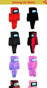 Among Us Skins minecraft for Android - Download