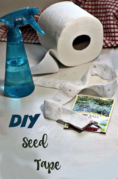 Make Your Own Seed Tape - Homemade Seed Tapes From Toilet Paper