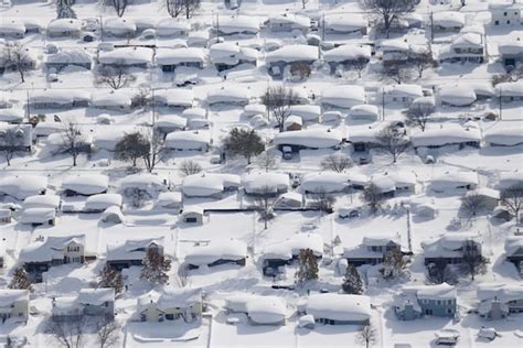 Aerial Photographs Capture the Aftermath of This Week's Brutal Snow Storm in Buffalo, NY