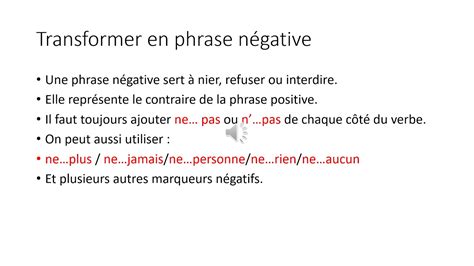 La phrase négative - YouTube