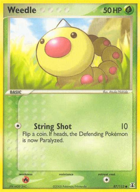 Weedle (ex11-87) - Pokémon Card Database - PokemonCard