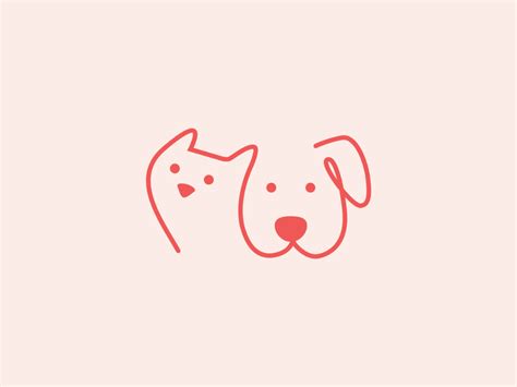 Cat & Dog | Dog logo design, Pet logo design, Dog logo