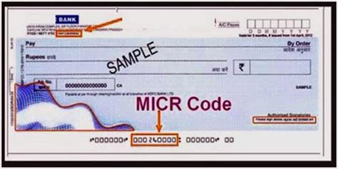 Characteristics of a MICR cheque - QS Study