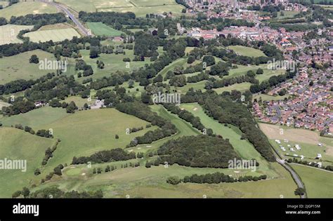 Aerial view of Bedale Golf Club & Course from the West. North Yorkshire ...