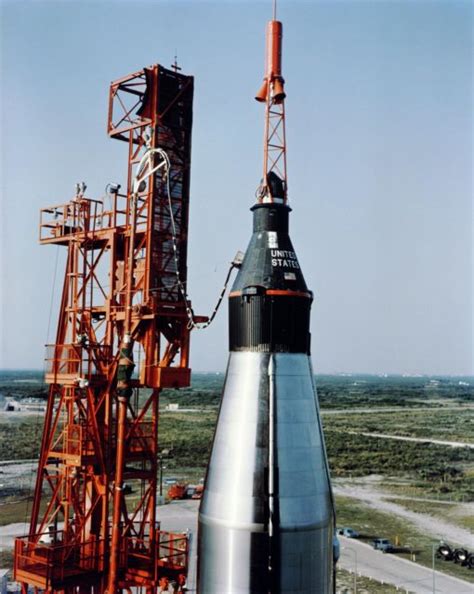 Preparation for launch of Mercury-Atlas 9 - PICRYL Public Domain Image