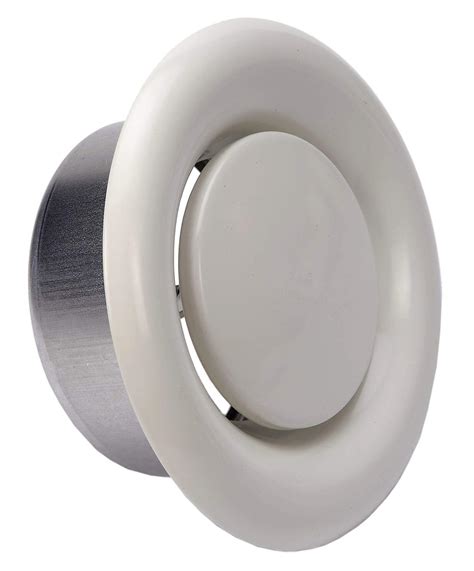 Diffuseur de plafond rond avec valve à disque, grille d'extraction, diffuseur de plafond rond de ...