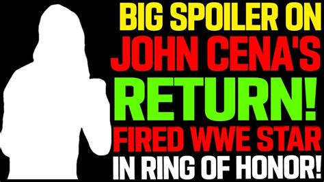 WWE News! John Cena WWE Return Spoiler! WWE's Cool Surprises! Released ...