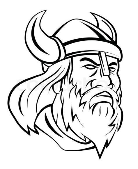 Viking Head Coloring Pages