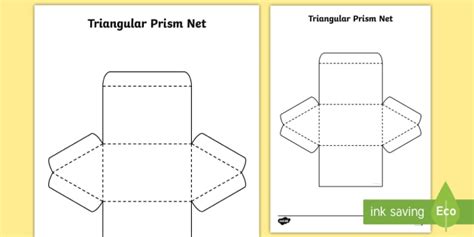 Net For Right Triangular Prism