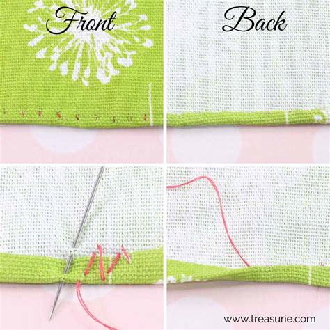 Hemming Stitch - Best Hand Stitches for Hems | TREASURIE