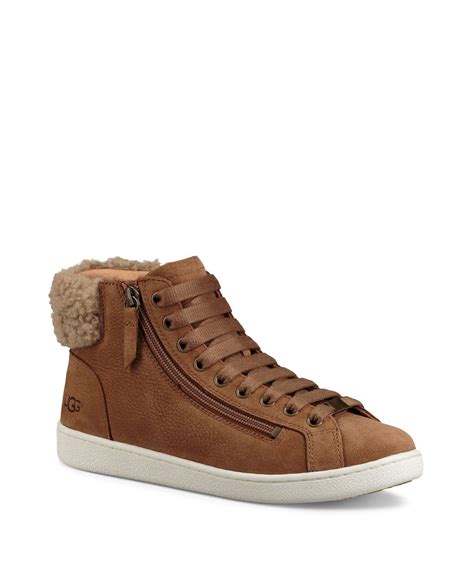 Size 6 NEW UGG Women's Leather High Top Fashion Sneakers Shoes ...