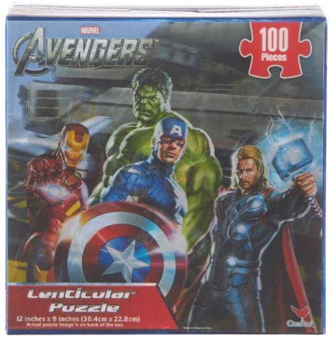 Marvel Avengers Lenticular 3D Jigsaw Puzzle 100 Pieces by Avengers ...