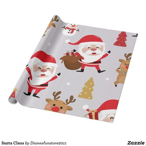 Santa Claus Wrapping Paper Christmas Gift Decorations, Paper ...